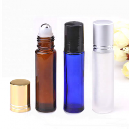 Factory Supply Customized Color Glass 3ml 4ml 6ml 10ml 20ml Roll on Bottles for Cosmetic Use