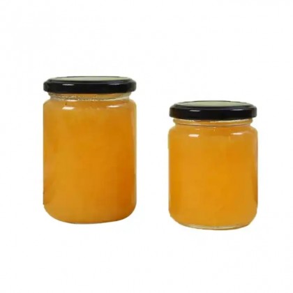 100ml 240ml 350ml 500ml 750ml 980ml Round Shape Honey Jam Pickles Glass Jar With Metal Lid
