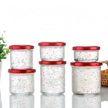 Stock Jam Bird's Nest Jelly Pickle Sauce Glass Jar 70ml 100ml 150ml 200ml 220ml 280ml 380ml With Tinplate Lid