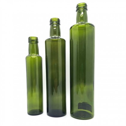 Pop up Aluminum Cap Extra Virgin Olive Oil Bottle 750 mL  Dorica Glass Bottle 750ml 25 oz Antique Green Glass Bottle