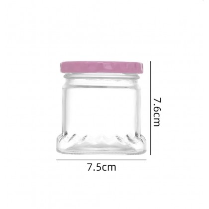 Hot Sale 315 Empty Caviar Bowl Shape Jar Hot Sauce Honey Jam Glass Jars Bird's Nest Split Bottle With Tinplate Lids lower  price