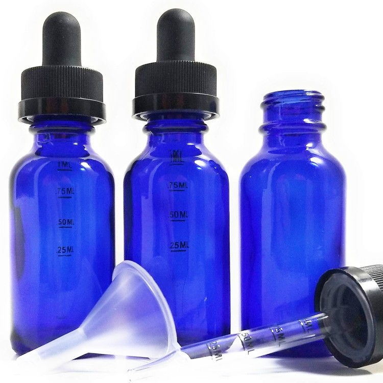 Wholesale Luxury Boston Glass Dropper Bottles Low Price Colored Cosmetic Packaging Personal Care Essential Oils Amber Color