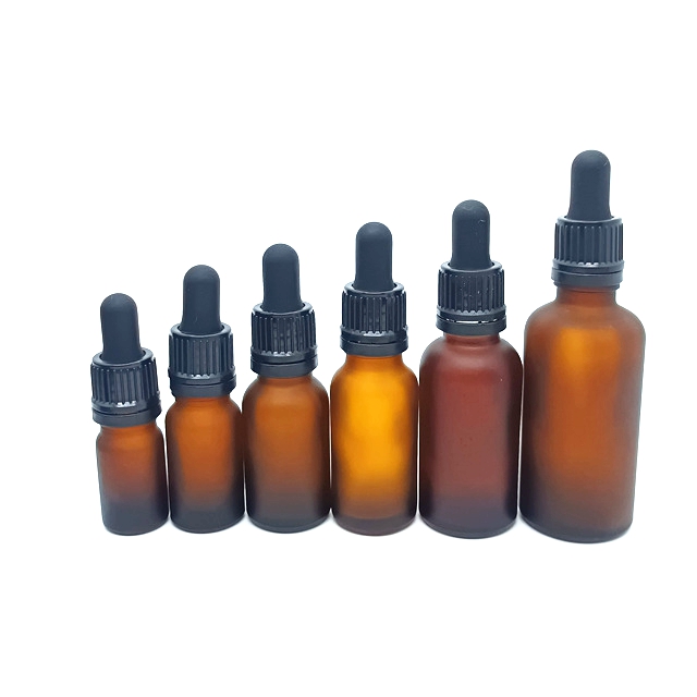 5ml 10ml 15ml 20ml 30ml 50ml 100ml Frosted Amber Glass Dropper Bottle Essential Oil Bottle Glass Eye Dropper Bottle
