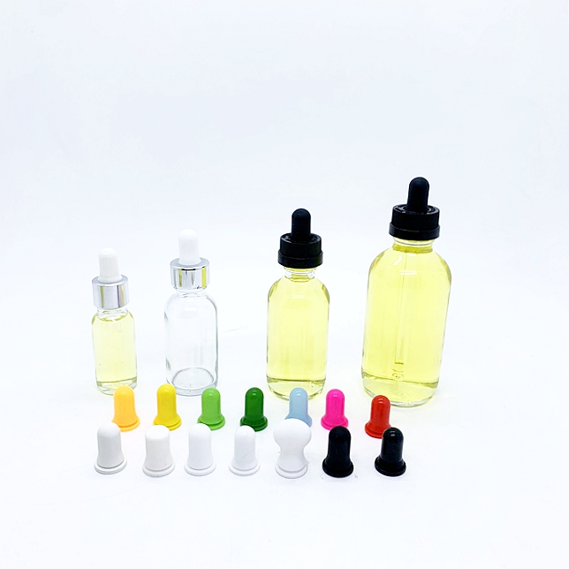 5ml 10ml Glass Clear/amber Essential Oil Bottle 30 ml 50ml Glass Dropper Bottle With Gold Cap for Aroma Perfume Oil Factory Price