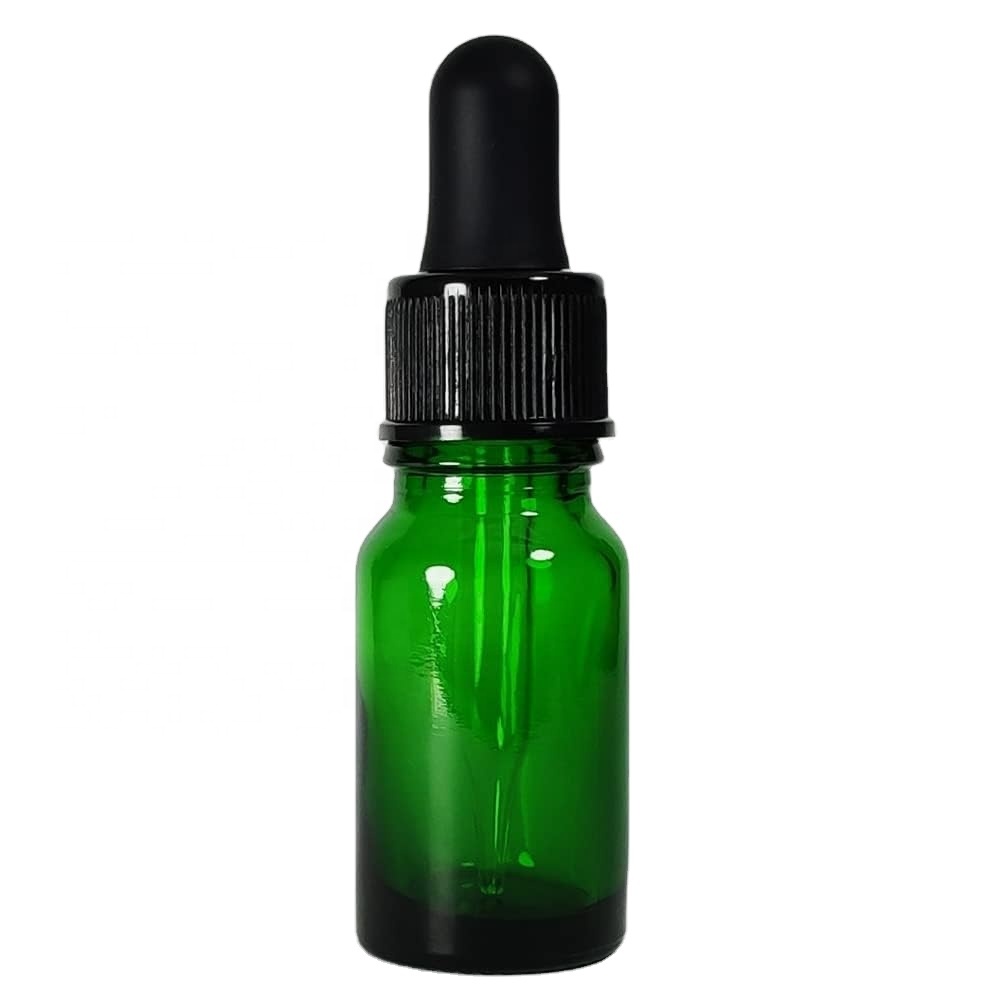 Customized Perfume CanRound Glass Bottles 30 50 Ml Green Glass Bottles for Essential Oil Hot Sale Cheap Essence Bottle
