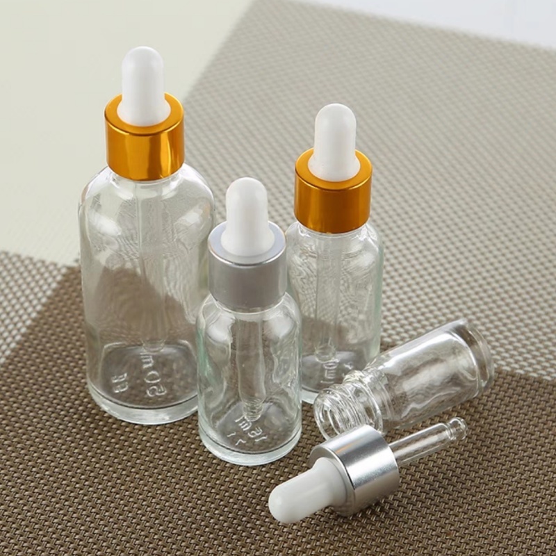 Wholesale Empty 100ml 50ml 30ml 15ml 5ml Dropper Bottles Glass Tincture Bottles Leakproof Essential Oils Bottles Packaging