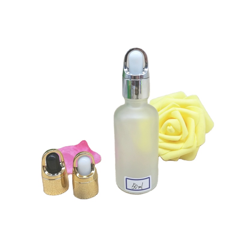Factory Manufactured Cylindrical Attar Oil Clear Matte Glass Bottle