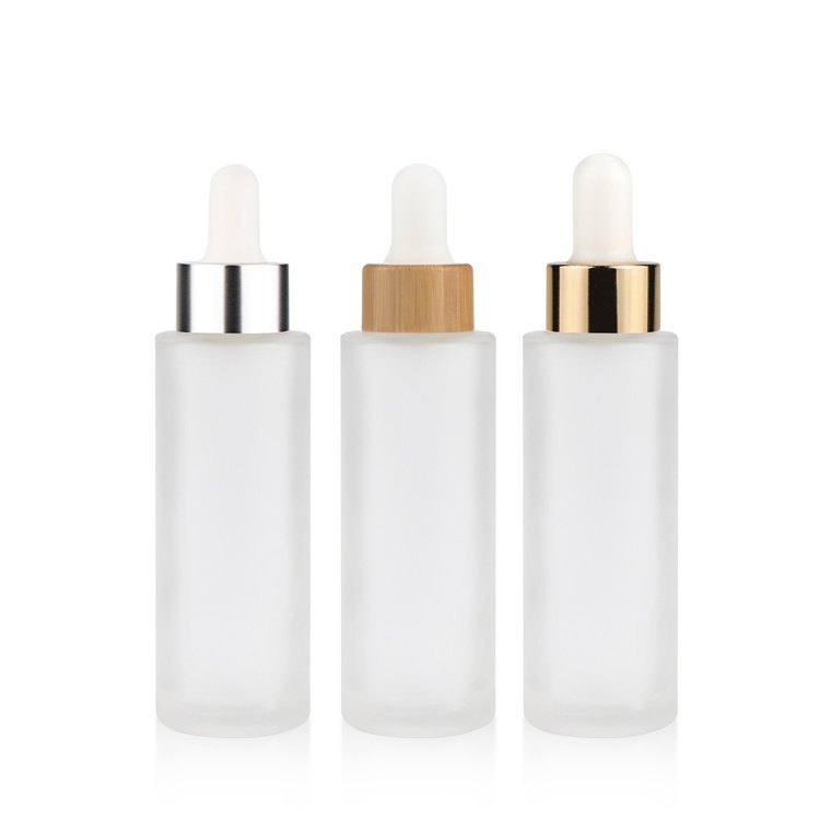 Glass Dropper Bottle 30ml 50ml 100ml Clear Frosted Essential Oil Bottle With Glass Eye Dropper for Essential Oil,Tincture