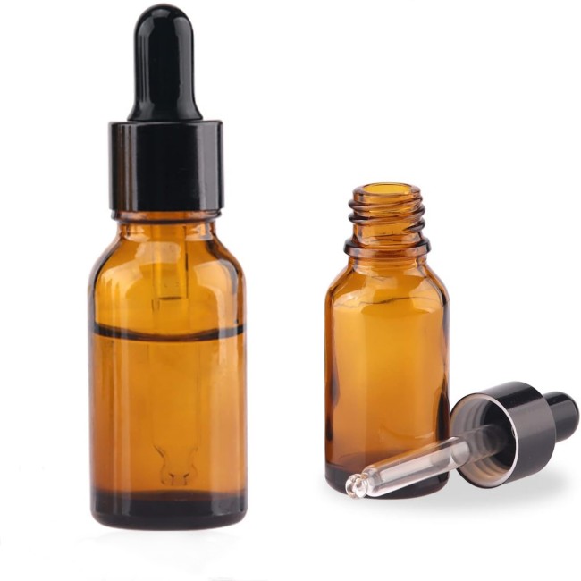 Wholesale 100ml Clear Amber Glass Dropper Bottle With Paper Tube Custom Logo for Mascara and Cosmetic Serum Essential Oil Use