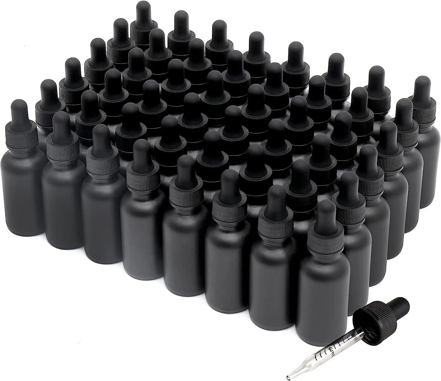 Luxury Skincare Packaging 5ml 10ml 15ml 20ml 30ml 50ml 100ml Amber Black Essential Oil Glass Dropper Bottle With Box