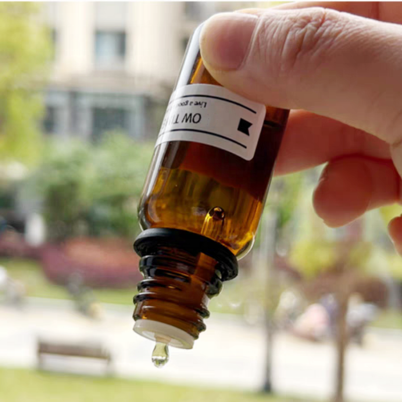30ml 50ml 100ml Amber Dispenser Bottle With Orifice Reducer Cap 5ml 10ml 15ml Brown Glass Essential Oil Bottle Cosmetics Bottle