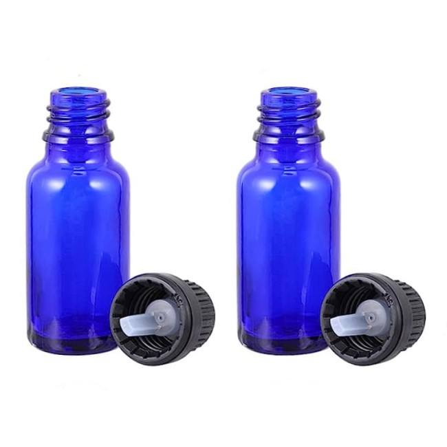 Thief-Proof Black Clear Blue Green Amber Frosted Glass Bottle Cap Insert Dropper 10ml Capacity Serum Oil Cosmetics Packaging