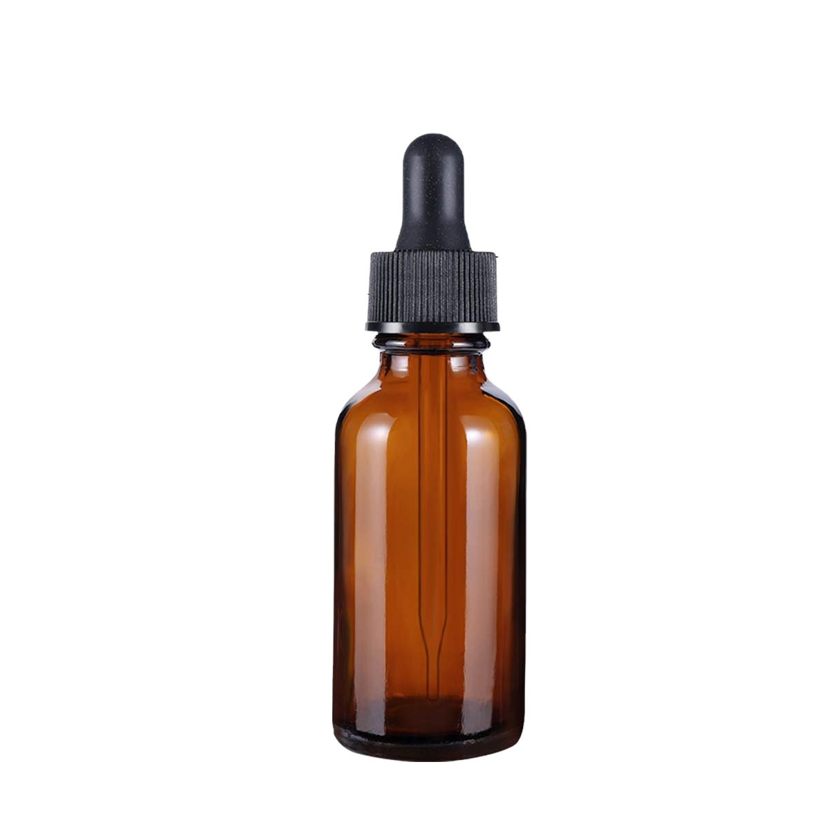 5ml to 60ml Amber Round Boston Glass Dropper Bottle Black Essential Oil and Cosmetic Bottle With Brush 8oz Capacity
