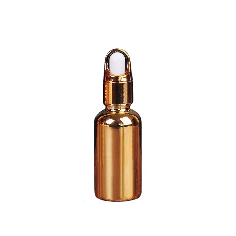 New Fancy 5ml 10ml 15ml 20ml 30ml 50ml 100ml Electroplate Glass Dropper Bottle With Flower Basket Cove