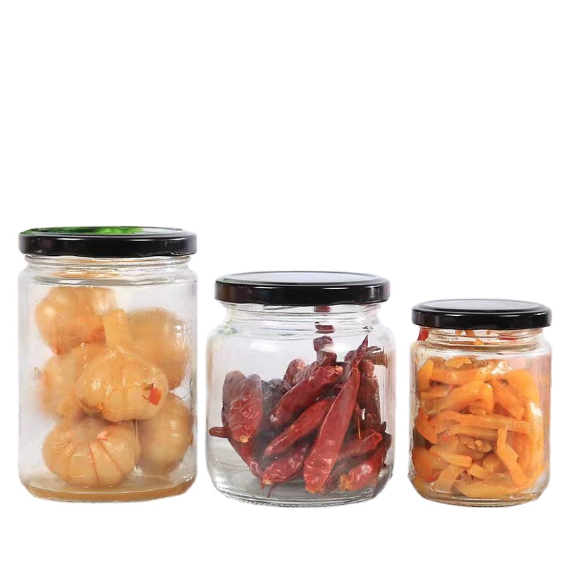 Hot Sale Factory 100ml 150ml 240ml 350ml 500ml 700ml Customize Chili Sauce Honey Jar Jam Glass Jars for Candy