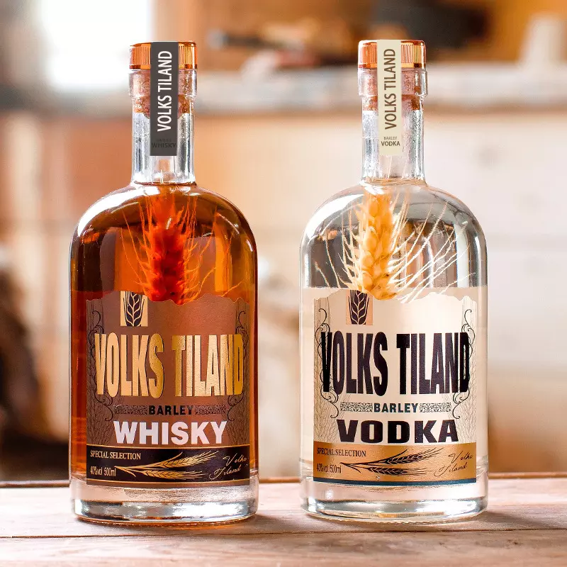 Wholesale 500ml 750ml Tequila Brandy Vodka Gin Rum Whiskey Liquor Glass Bottles