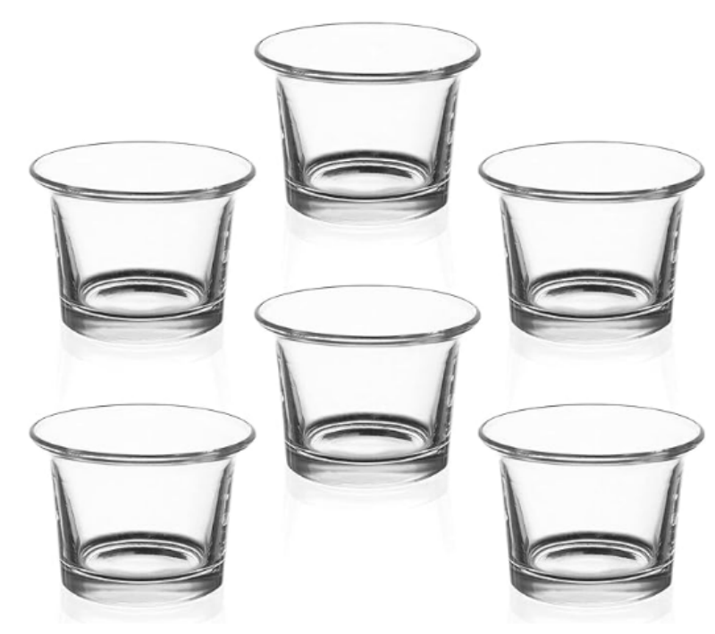 Clear Glass Votive Candle Holders Tealight Candle Holder Glass Candle Jars for Wedding Decoration