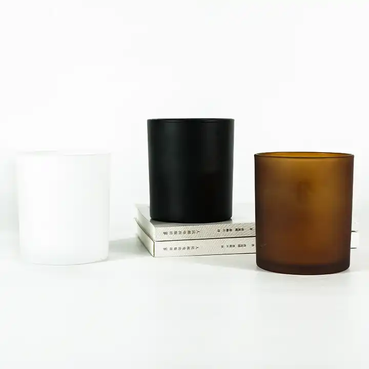 Popular Matte Black 8oz 250ml Glass Candle Jar Candle Vessel With Black Metal Lid Wholesale Wedding Favors in Bulk Fast Shipment
