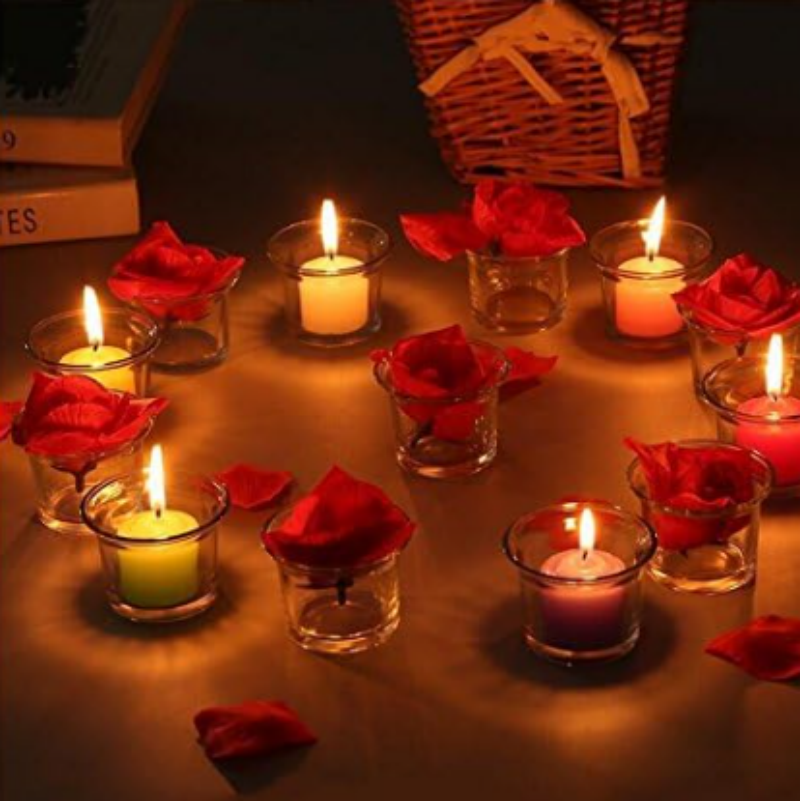 Mini Size Glass Jar for Home Holiday Decorative Mini Glass Candle Holders Christmas Candle Jars