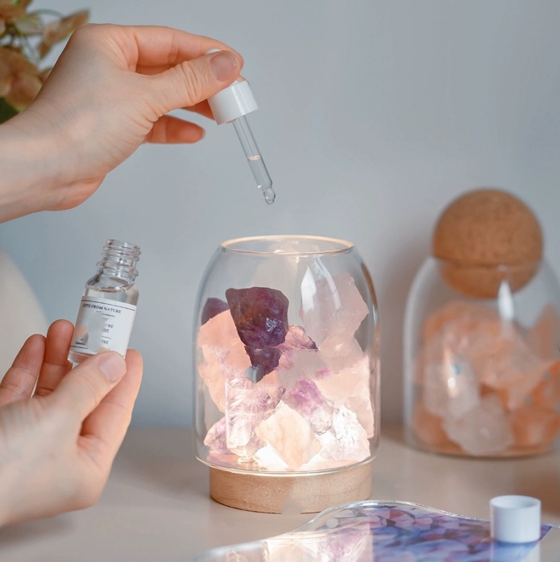 Funny Clear Borosilicate Glass Vessels With Wooden Cork Ball Lids Heat Resistant Empty Glass Bottles