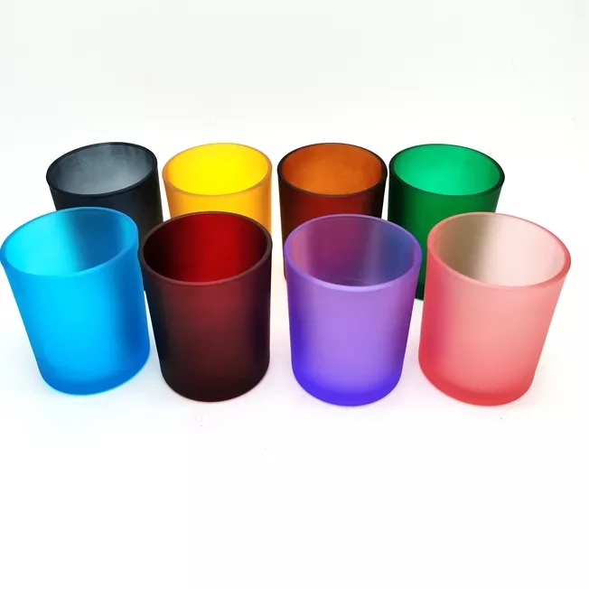 Wholesale Custom Luxury Decor Candle Holder Unique Color Empty 8oz 10oz Candle Jars With Lids