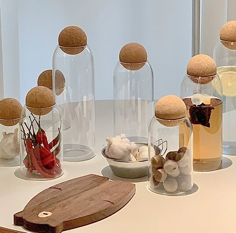 European Style Small Clear Glass Jar With Cork Lid for Weddings-Candies Coffee Beans