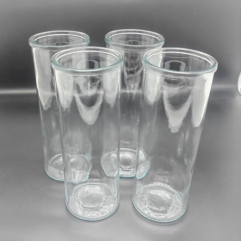 Factory Price Manufacturer Supplier Candle Holder Glass Round Candle Jar Candle Holder