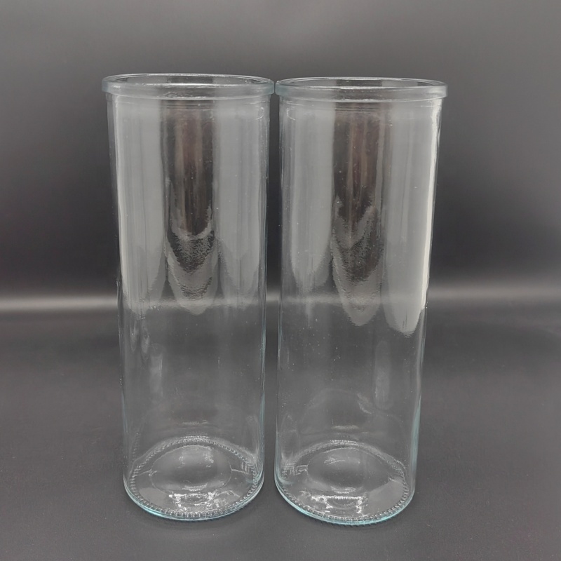 Tall Cylinder Glass Candle Jars Prayer Glass Craft in Bulk