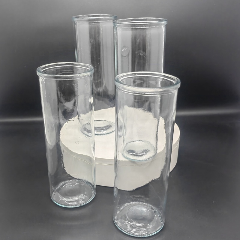 Wholesale Tall Glass Candle Holder Pillar Candlestick Glass Candle Holder Glass Candle Holder