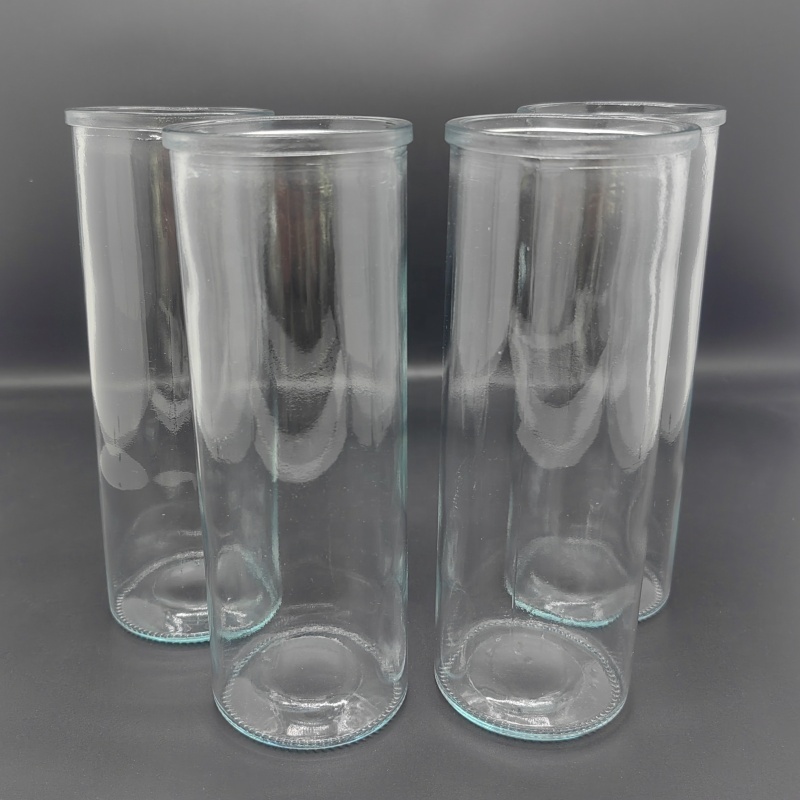 Stock Available Glass Candle Cylinder Holder Scented Candles in Glass Luxury for Home Table Decorations