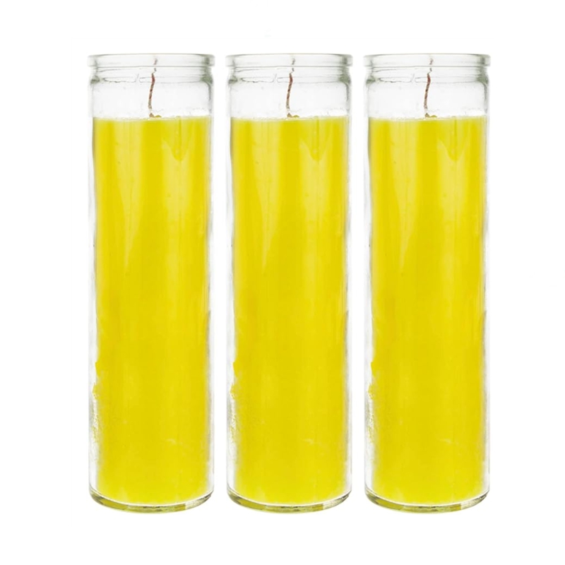 7 Day Devotional 8 Inch Tall Prayer Glass Container Cylindrical Empty Glass Jar for Religious Memorial Blessing Candles