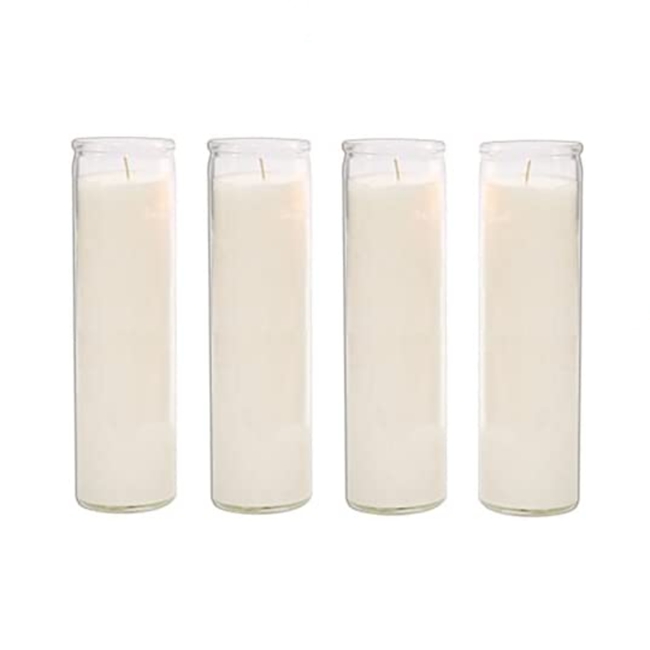 Candles 6 Pcs Unscented  Glass Container Candle, Premium Wax Candles Jar for Sanctuary