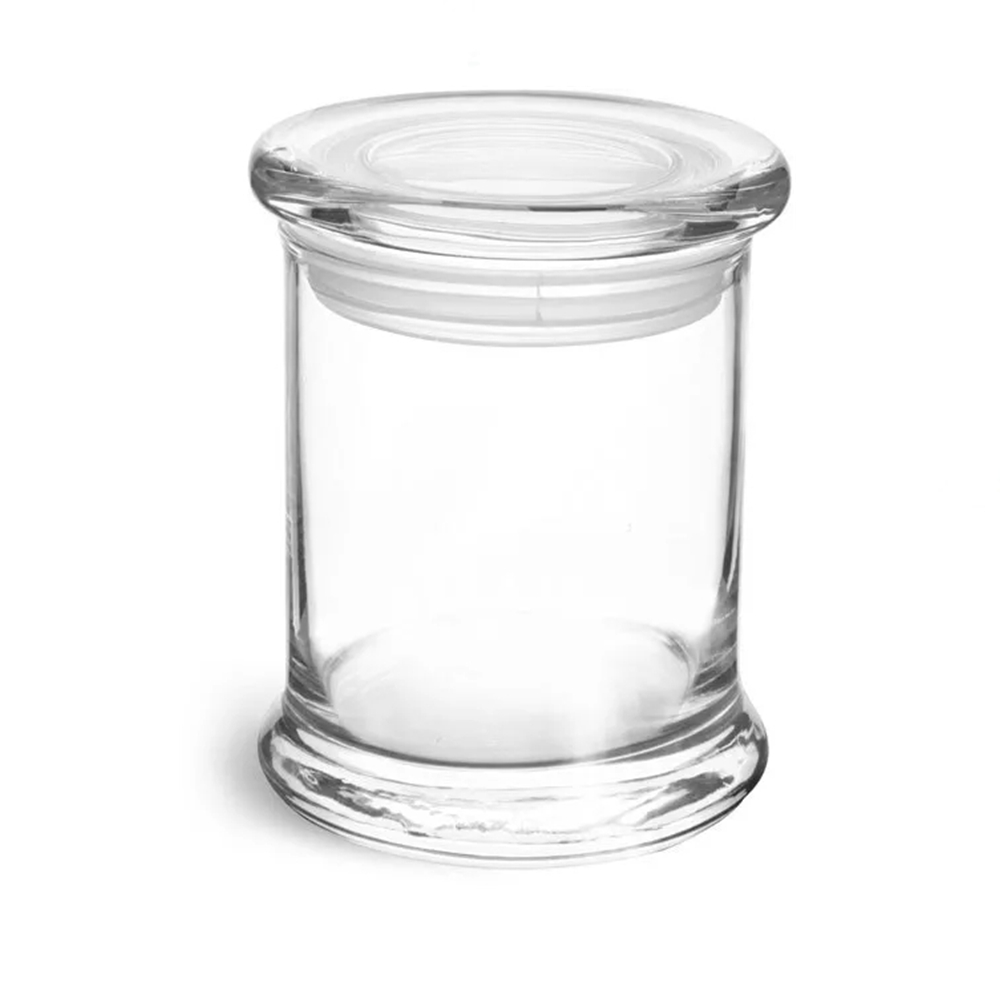 3oz 8oz 12 oz 90ml 240ml 360ml Clear Decorative Glass Candle Holder Jars With Glass Flat Pressed Lids