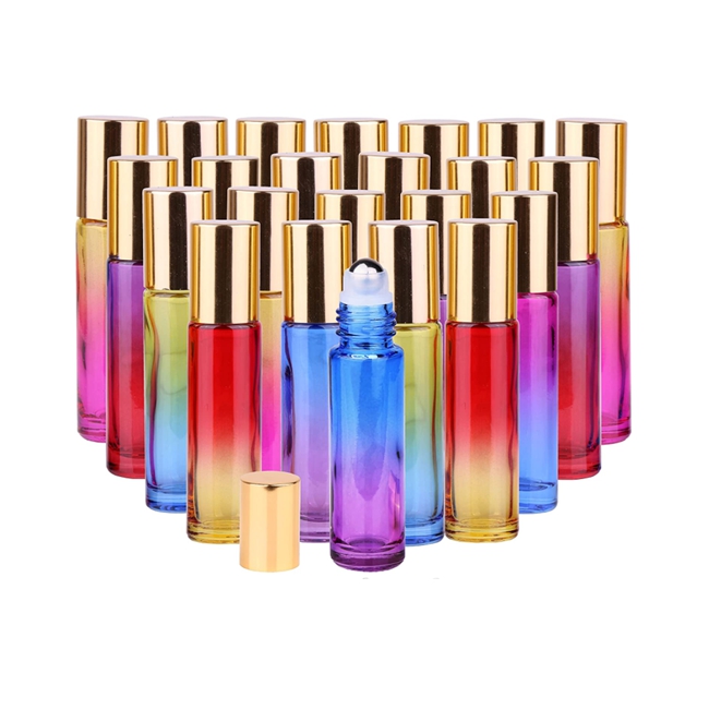 Refillable Containers Roller Bottles 8ml 10ml 12 Roll on Bottles for Essential Oils