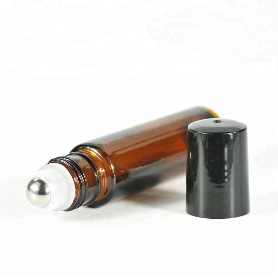 5ml 10ml Amber Glass Bottle for Perfume Essential Oils Cosmetic Jars Empty Roller on Bottles Wholesale Glass Bottle Glass Jar