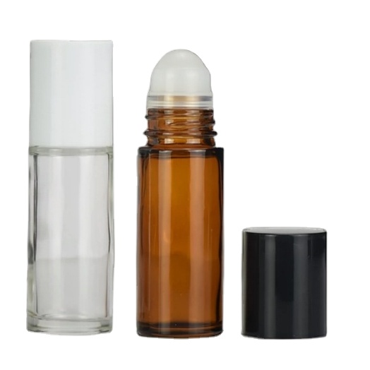30ml 1oz 50ml 1.7oz Empty Glass Transparent clear Amber Perfume Bottles With Extra Roller Balls for  Perfume Cosmetic Oils