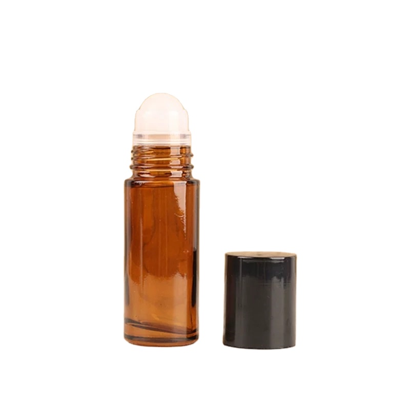 30ml 50ml 100ml  Amber Roller Bottle Glass Essential Oil Perfume Roller Bottle