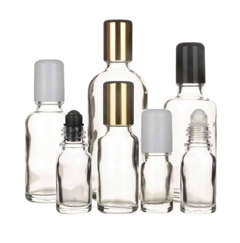 5ml 10ml 15ml 20ml 30ml 50ml 100ml Roll on Glass Bottle With 18mm Plastic Cap and Metal Roller Ball,Or Plastic Roller Ball