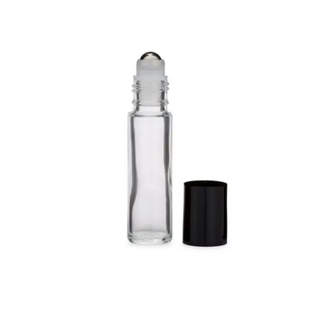 Free Sample Wholesale Spot 5ml Roll on Bottle Glass Clear Essential Oil Portable Bottle Empty Perfume Cosmetic Packaging Bottle