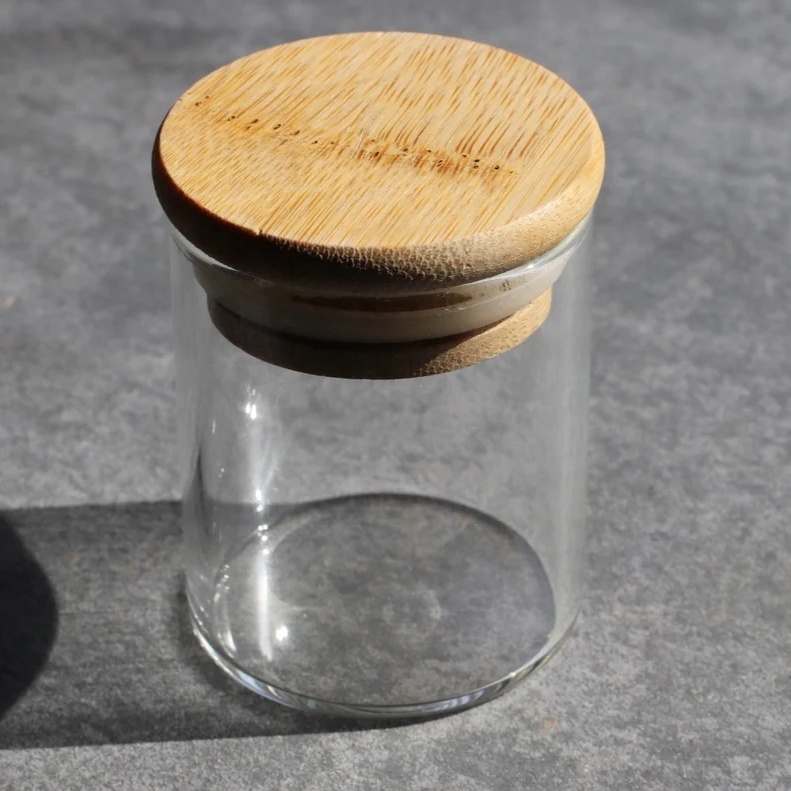 New Style Wholesale 125ML 180ML Glass Jar Stash Container Vacuum Moisture-proof Moisturizing Glass Tank Storage Jars