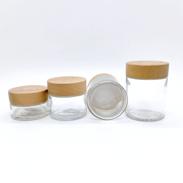 Child Resistant Child Proof Airtight 5ml 7ml 9 Ml 1oz 2oz 3oz Glass Jar With Plastic Caps Glass Bottle Glass Jar