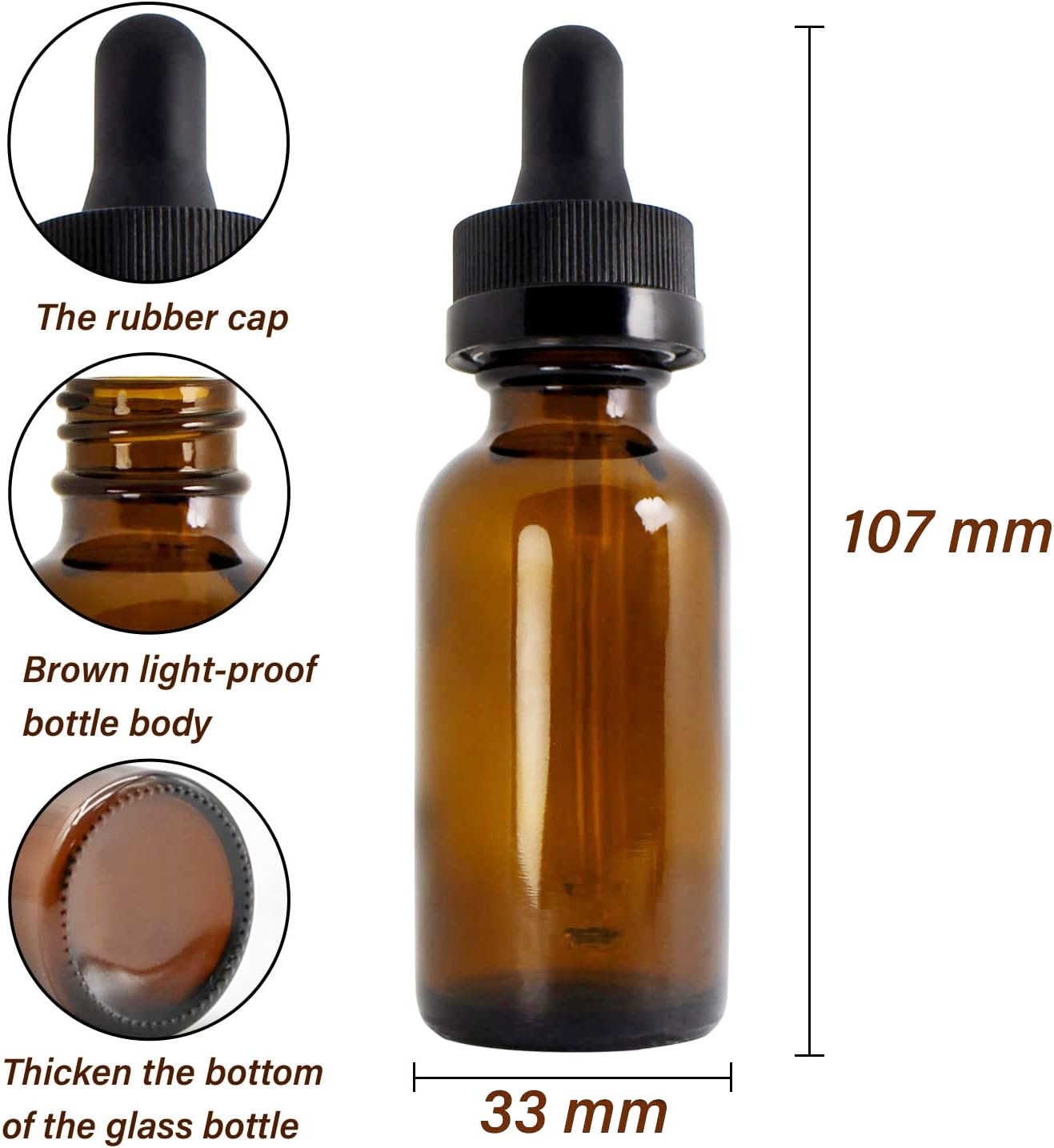 Gold Supplier's Hot Sale Boston Round Glass Dropper Bottles 30ml 60ml 120ml 1 oz 2 oz 4 oz Matte Black White for Beard Oils