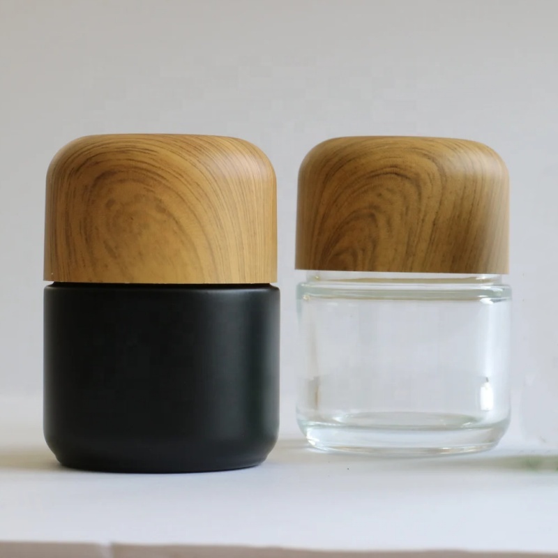 Customized Smell Proof Jar 70 110 Ml Airtight Stash Spray Color Glass Jars Child Proof Flower Jar Container With Cap