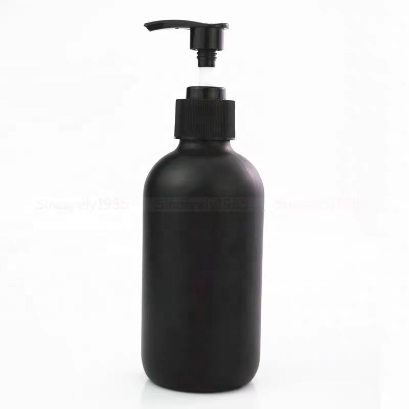 In Stock Cosmo Round Matte Black White Customized Design Hair Spray Package Trigger Spray Boston Bottle 120ml 250ml 500ml