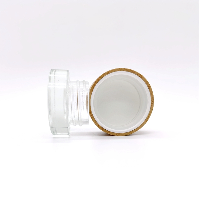 Child-Proof Clear Glass Jar With 3.5g  5g 7g  Smell Proof Cap Bottle  Packaging Flower Concentrate Jar With Proof Cap