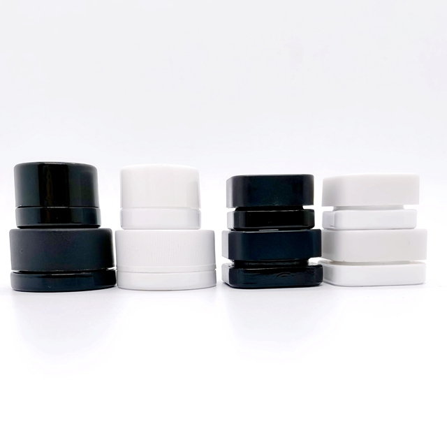 3ml Glass Jar 3g 5g Childproof Storage Smell Proof Small Child Resistant Concentrate Food Glass Jar With Lid Flower Jar