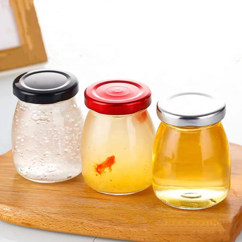 Glass Jar Overnight Oats Container With Screw Lid Airtight Pudding Sauce Yogurt Storage Containers Spice Canning Jars (10oz )