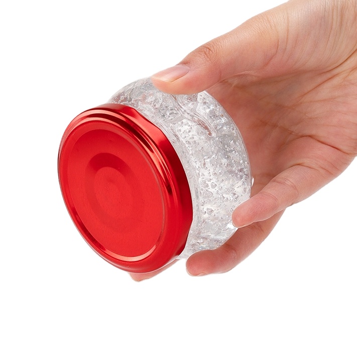 Wholesale 50ml 75ml 100ml Glass Bird's Nest Jar Streak Pudding Jam Glass Jar With Metal Cap