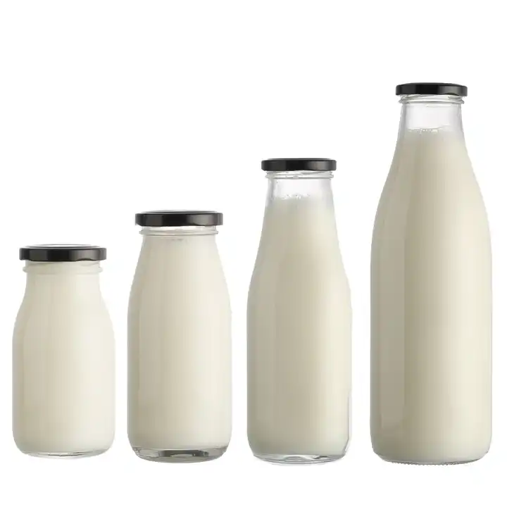 200ml 250ml 500ml 1000ml Glass Beverage Bottles Wholesale Empty Milk Juice Bottles Empty Milk Glass Bottles