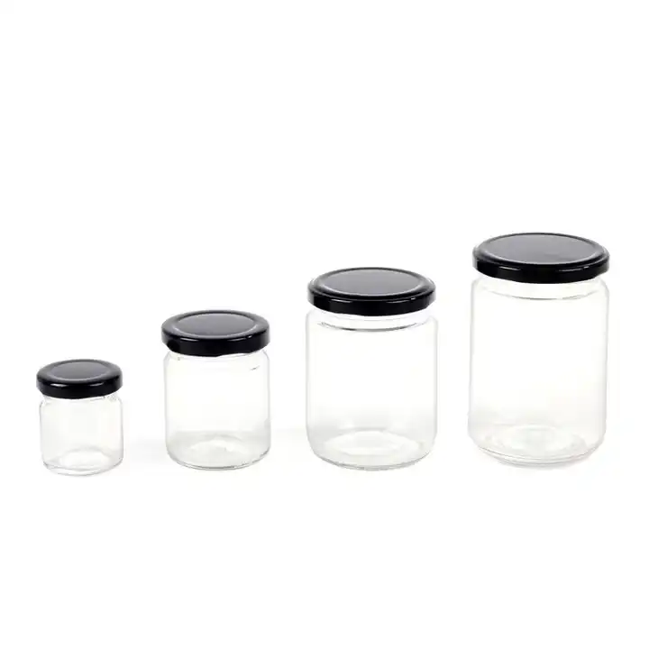 Hot Products 100ml/150ml Round Lid Transparent Glass Jar for Pickles Bottle Beef Pepper Jam Honey Canned Food Glass Jar